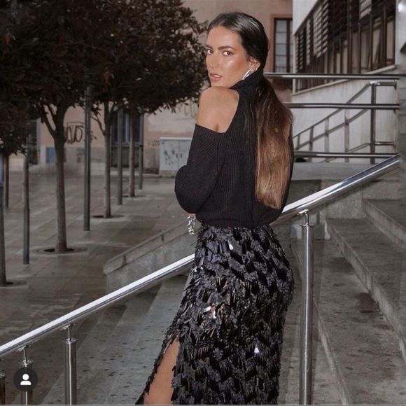 Zara sequin midi skirt - Picture 3 of 12